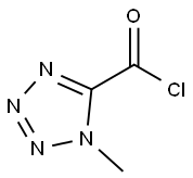 1-Methyl-1H-tetrazole-5-carbonyl chloride 结构式