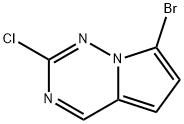 7-Bromo-2-chloropyrrolo[2,1-f][1,2,4]triazine 结构式
