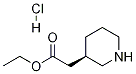 (R)-2-(哌啶-3-YL)乙酸乙酯盐酸盐 结构式