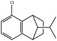 5-氯-1,2,3,4-四氢-9-(1-甲基乙基)-1,4-甲烷萘 结构式