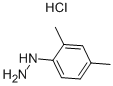 2,4-Dimethylphenylhydrazine hydrochloride 结构式
