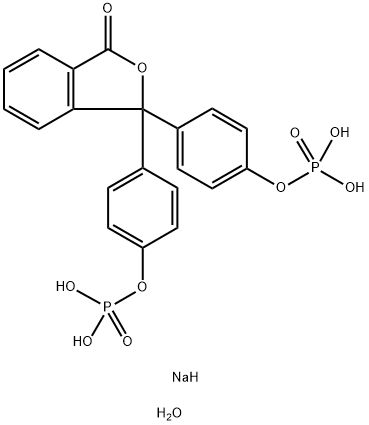 酚酞二磷酸四钠水合物 结构式
