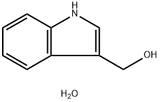 INDOLE-3-CARBINOL HYDRATE 结构式