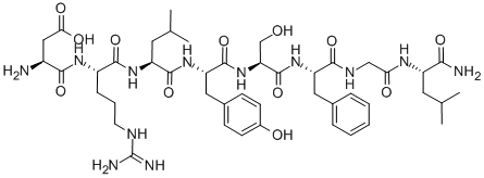 ASP-ARG-LEU-TYR-SER-PHE-GLY-LEU-NH2 结构式
