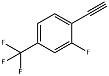 Benzene, 1-ethynyl-2-fluoro-4-(trifluoroMethyl)- 结构式