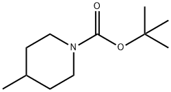 4-甲基哌啶-1-羧酸叔丁酯 结构式