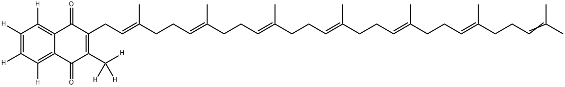 Menaquinone 7-d7 结构式