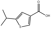 5-异丙基噻吩-3-羧酸 结构式