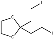 2,2-Bis(2-iodoethyl)-1,3-dioxolane 结构式