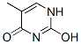 4(1H)-Pyrimidinone, 2-hydroxy-5-methyl- (9CI) 结构式