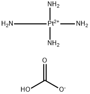 四氨合碳酸氢铂(II) 结构式