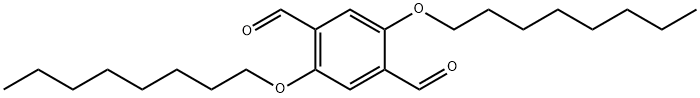 2,5-双(辛氧基)对苯二甲醛 结构式