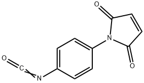 N-(P-马来酰亚胺基苯基)异氰酸酯 结构式