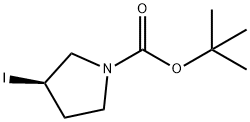 (R)-1-BOC--3-碘吡咯烷 结构式