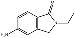 5-氨基-2,3-二氢-2-乙基-1H-异吲哚-1-酮 结构式