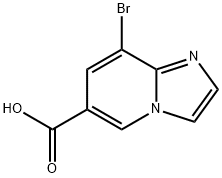 8-溴咪唑并[1,2-A]吡啶-6-羧酸 结构式