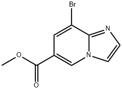 8-溴咪唑并[1,2-A]吡啶-6-羧酸甲酯 结构式