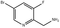 1-(5-BROMO-3-FLUORO-2-PYRIDINYL)METHANAMINE 结构式