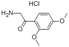 2-氨基-1-(2,4-二甲氧基苯基)乙酮盐酸盐 结构式