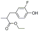 3-(3-氟-4-羟苯基)-2-甲基丙酸乙酯 结构式