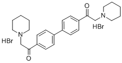 4,4'-Bis(piperidinoacetyl)biphenyl dihydrobromide 结构式