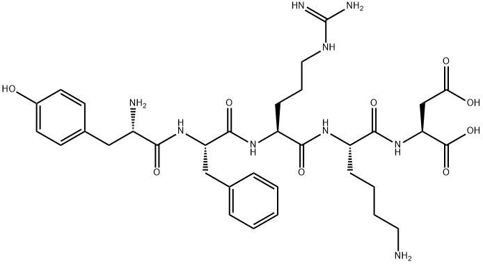 tyrosyl-phenylalanyl-arginyl-lysyl-aspartic acid 结构式