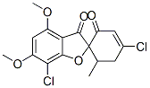 4',7-Dichloro-4,6-dimethoxy-6'-methylspiro[benzofuran-2(3H),1'-[3]cyclohexene]-2',3-dione 结构式