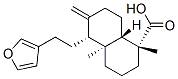[1R-(1alpha,4aalpha,5alpha,8abeta)]-5-[2-(3-furyl)ethyl]decahydro-1,4a-dimethyl-6-methylene-1-naphthoic acid  结构式
