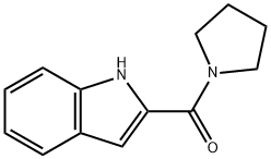 (1H-INDOL-2-YL)-PYRROLIDIN-1-YL-METHANONE 结构式