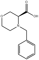 (S)-4-苄基-3-吗啉甲酸 结构式