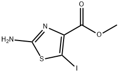 2-亚氨基-5-碘-2,3-二氢噻唑-4-羧酸甲酯 结构式