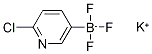 (6-氯吡啶-3-基)三氟硼酸钾 结构式
