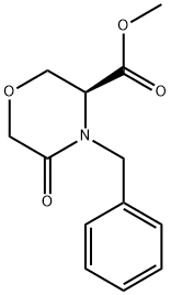 (S)-4-苄基-5-氧代-3-吗啉甲酸甲酯 结构式