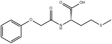 4-(METHYLTHIO)-2-[(PHENOXYACETYL)AMINO]BUTANOIC ACID 结构式