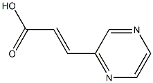 3-吡嗪-2-基丙烯酸 结构式