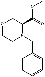 (S)-4-苄基-3-吗啉甲酸甲酯 结构式