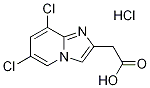 (6,8-二氯咪唑并[1,2-A]吡啶-2-基)乙酸盐酸盐 结构式