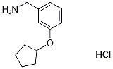 3-(环戊氧基)苯甲胺盐酸盐 结构式