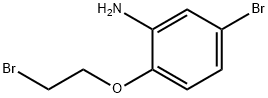 5-溴-2-(2-溴乙氧基)苯胺 结构式