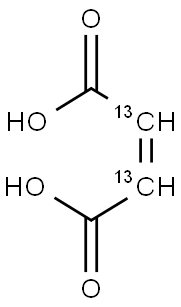 马来酸-2,3-13C2 结构式