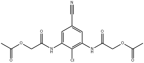 3,5-bis(acetoxyacetylamino)-4-chlorobenzonitrile 结构式