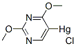 Mercury, chloro(2,4-dimethoxy-5-pyrimidinyl)- (9CI) 结构式