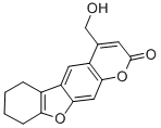 4-hydroxymethyltetrahydrobenzopsoralen 结构式