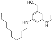 6-(N-DECYLAMINO)-4-HYDROXYMETHYLINDOLE 结构式