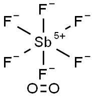 DIOXYGENYL HEXAFLUOROANTIMONATE 结构式
