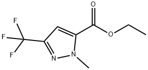 1-甲基-3-(三氟甲基)-1H-吡唑-5-甲酸乙酯 结构式