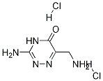 3-氨基-6-(氨甲基)-1,2,4-三嗪-5(4H)-酮双盐酸盐 结构式