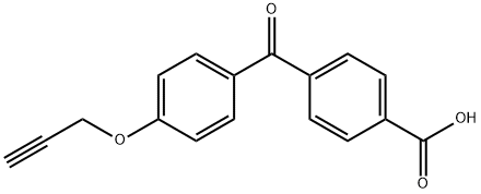 4-(4-(丙炔醇)苯甲酰苯甲酸 结构式