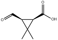 Cyclopropanecarboxylic acid, 3-formyl-2,2-dimethyl-, cis- (9CI) 结构式