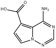 4-AMinopyrrolo[2,1-f][1,2,4]triazine-5-carboxylic acid 结构式